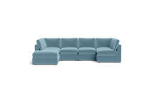 Load image into Gallery viewer, Ciello - Sectional - Aqua - High Angled
