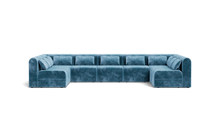 Load image into Gallery viewer, Atmosphere Sleeper Sofa &amp; Sectional - Rounded Backrest - Harbour Blue
