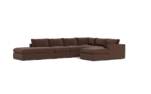 Load image into Gallery viewer, Ciello XL - Sectional - Chocolate - Regular Backrest
