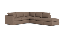 Load image into Gallery viewer, Ciello - Sectional - Mocha - High Angled
