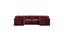 Load image into Gallery viewer, Ciello XL - Sectional - Bordeaux - High Angled
