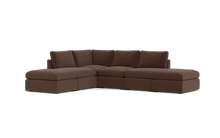 Load image into Gallery viewer, Ciello XL - Sectional - Chocolate - High Angled
