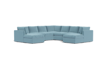 Load image into Gallery viewer, Ciello - Sectional - Aqua - High Angled
