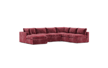 Load image into Gallery viewer, Ciello XL - Sectional - Bordeaux - Regular Backrest
