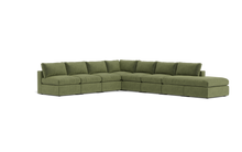 Load image into Gallery viewer, Ciello XL - Sectional - Cypress Green - Regular Backrest
