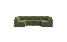 Load image into Gallery viewer, Ciello - Sectional - Cypress Green - High Angled
