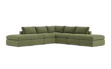 Load image into Gallery viewer, Ciello XL - Sectional - Cypress Green - Regular Backrest
