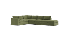 Load image into Gallery viewer, Ciello - Sectional - Cypress Green - High Angled

