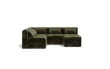 Load image into Gallery viewer, Atmosphere Sleeper Sofa &amp; Sectional - Rounded Backrest - Sage

