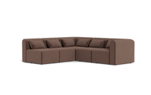 Load image into Gallery viewer, Atmosphere - Sectional - Rounded Backrest - Chocolate
