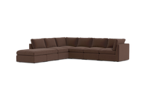 Load image into Gallery viewer, Ciello XL - Sectional - Chocolate - High Angled
