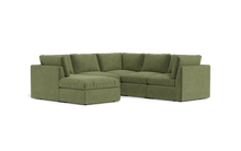 Load image into Gallery viewer, Ciello - Sectional - Cypress Green - High Angled
