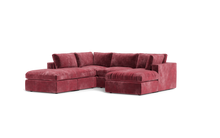 Load image into Gallery viewer, Ciello XL - Sectional - Bordeaux - Regular Backrest
