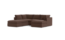 Load image into Gallery viewer, Ciello - Sectional - Chocolate - High Angled
