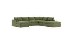 Load image into Gallery viewer, Ciello XL - Sectional - Cypress Green - Regular Backrest
