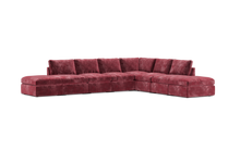 Load image into Gallery viewer, Ciello - Sectional - Bordeaux - High Angled
