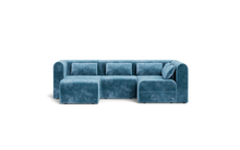 Load image into Gallery viewer, Atmosphere Sleeper Sofa &amp; Sectional - Rounded Backrest - Harbour Blue
