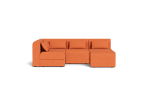 Load image into Gallery viewer, Atmosphere Sleeper Sofa &amp; Sectional - Rounded Backrest - Tangerine
