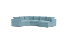 Load image into Gallery viewer, Ciello - Sectional - Aqua - High Angled
