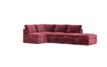 Load image into Gallery viewer, Ciello XL - Sectional - Bordeaux - High Angled
