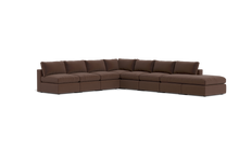 Load image into Gallery viewer, Ciello - Sectional - Chocolate - Regular Backrest
