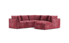 Load image into Gallery viewer, Ciello - Sectional - Bordeaux - High Angled
