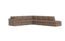Load image into Gallery viewer, Ciello - Sectional - Mocha - High Angled
