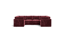 Load image into Gallery viewer, Ciello - Sectional - Bordeaux - High Angled
