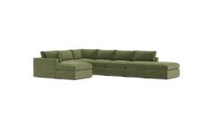 Load image into Gallery viewer, Ciello XL - Sectional - Cypress Green - Regular Backrest

