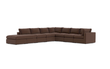 Load image into Gallery viewer, Ciello - Sectional - Chocolate - Regular Backrest
