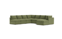 Load image into Gallery viewer, Ciello - Sectional - Cypress Green - High Angled
