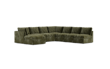 Load image into Gallery viewer, Ciello - Sectional - Sage - High Angled
