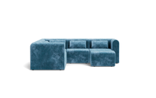 Load image into Gallery viewer, Atmosphere Sleeper Sofa &amp; Sectional - Rounded Backrest - Harbour Blue
