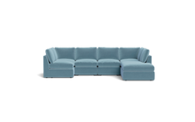Load image into Gallery viewer, Ciello - Sectional - Aqua - High Angled
