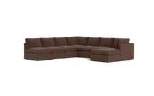 Load image into Gallery viewer, Ciello - Sectional - Chocolate - High Angled
