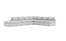 Load image into Gallery viewer, Ciello XL - Sectional - Limestone - Regular Backrest
