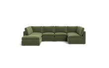 Load image into Gallery viewer, Ciello - Sectional - Cypress Green - High Angled
