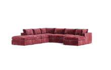 Load image into Gallery viewer, Ciello XL - Sectional - Bordeaux - Regular Backrest
