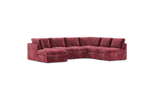 Load image into Gallery viewer, Ciello - Sectional - Bordeaux - High Angled
