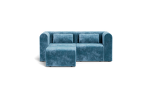 Load image into Gallery viewer, Atmosphere Sleeper Sofa &amp; Sectional - Rounded Backrest - Harbour Blue
