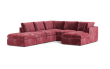 Load image into Gallery viewer, Ciello XL - Sectional - Bordeaux - High Angled
