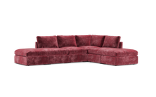 Load image into Gallery viewer, Ciello - Sectional - Bordeaux - High Angled
