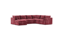 Load image into Gallery viewer, Ciello XL - Sectional - Bordeaux - High Angled
