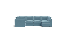 Load image into Gallery viewer, Ciello - Sectional - Aqua - High Angled
