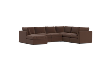 Load image into Gallery viewer, Ciello - Sectional - Chocolate - High Angled
