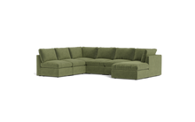 Load image into Gallery viewer, Ciello - Sectional - Cypress Green - High Angled
