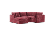 Load image into Gallery viewer, Ciello - Sectional - Bordeaux - High Angled
