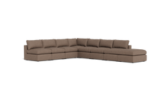 Load image into Gallery viewer, Ciello XL - Sectional - Mocha - Regular Backrest
