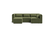 Load image into Gallery viewer, Atmosphere Sleeper Sofa &amp; Sectional - Rounded Backrest - Cypress Green
