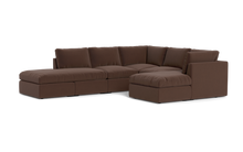 Load image into Gallery viewer, Ciello - Sectional - Chocolate - High Angled
